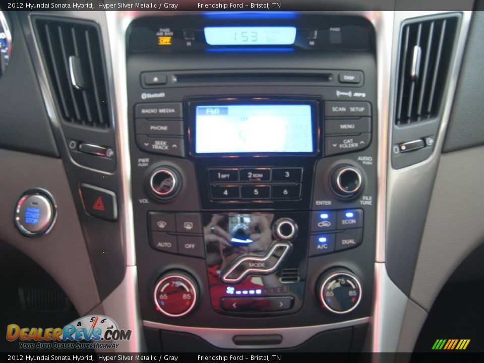 2012 Hyundai Sonata Hybrid Hyper Silver Metallic / Gray Photo #25