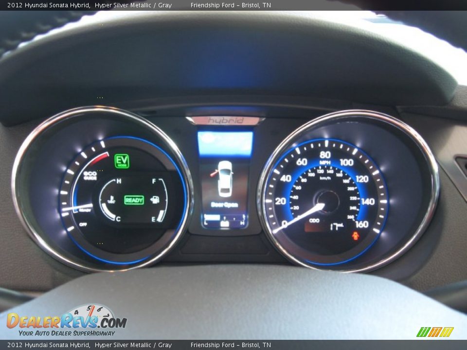 2012 Hyundai Sonata Hybrid Hyper Silver Metallic / Gray Photo #29