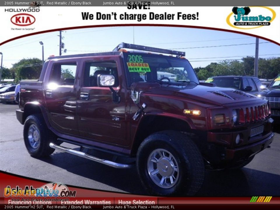 2005 Hummer H2 SUT Red Metallic / Ebony Black Photo #1