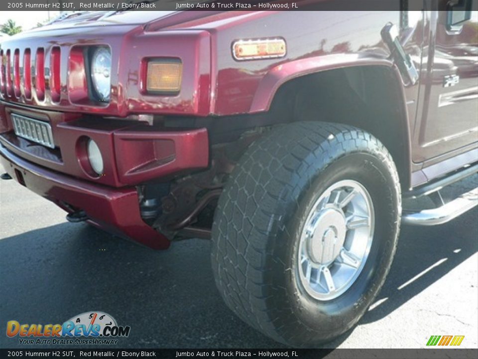 2005 Hummer H2 SUT Red Metallic / Ebony Black Photo #4