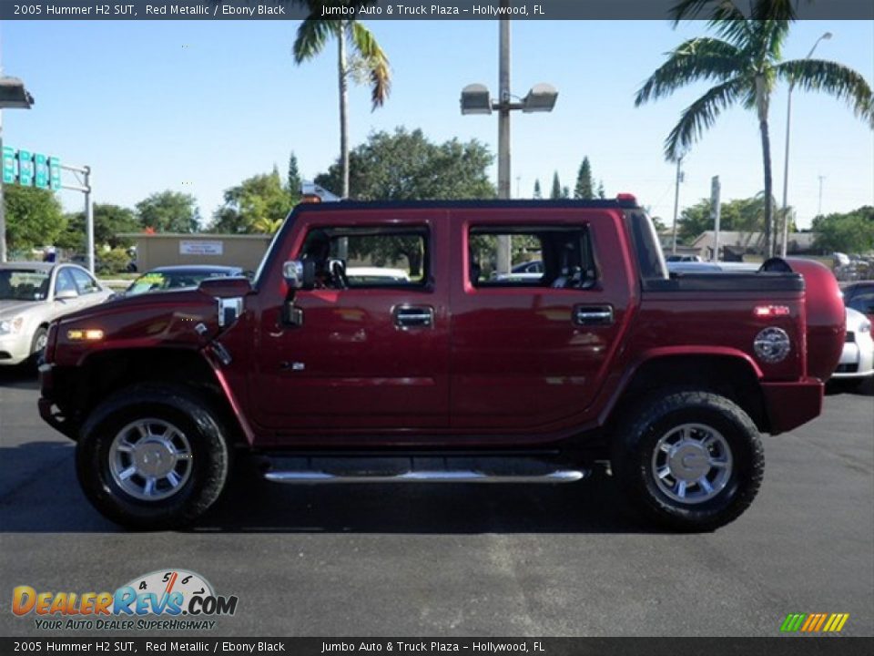 2005 Hummer H2 SUT Red Metallic / Ebony Black Photo #6