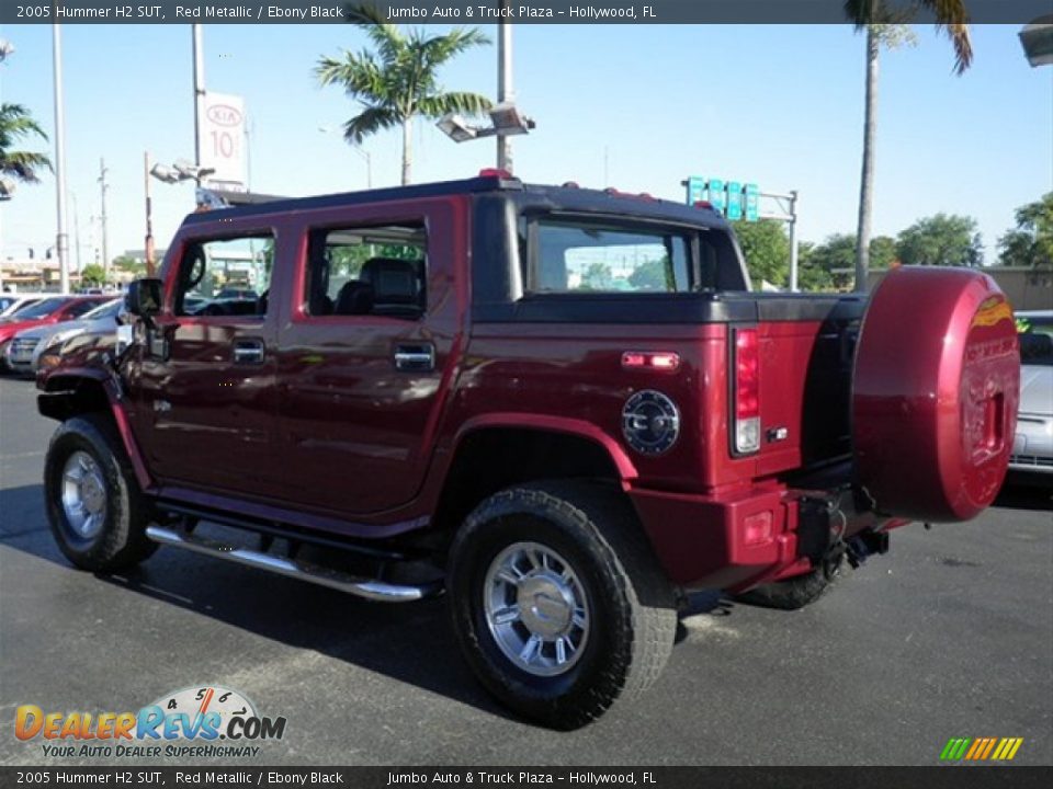 2005 Hummer H2 SUT Red Metallic / Ebony Black Photo #7