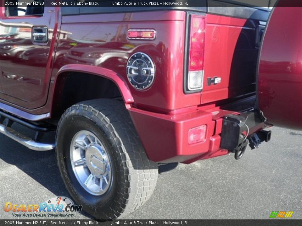 2005 Hummer H2 SUT Red Metallic / Ebony Black Photo #8