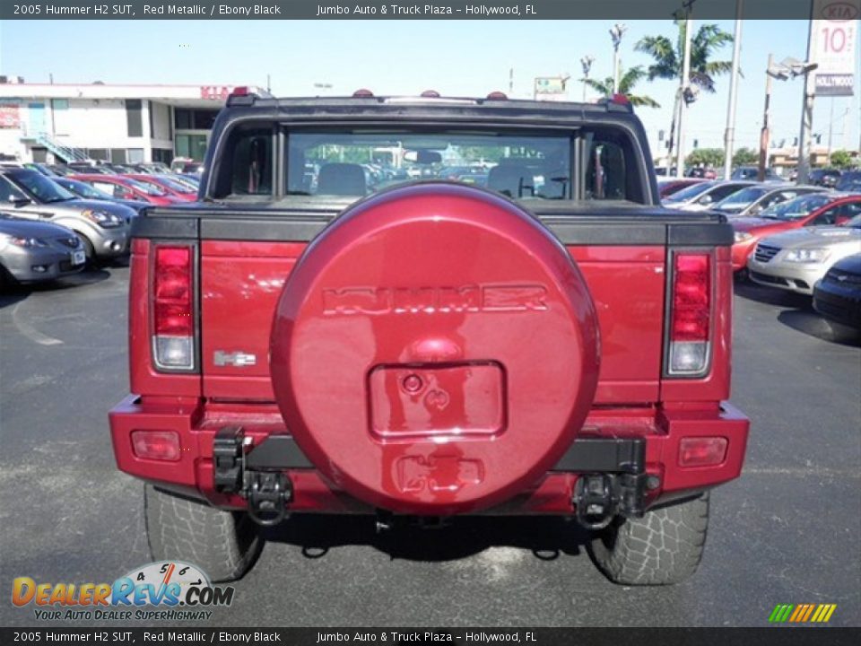 2005 Hummer H2 SUT Red Metallic / Ebony Black Photo #9