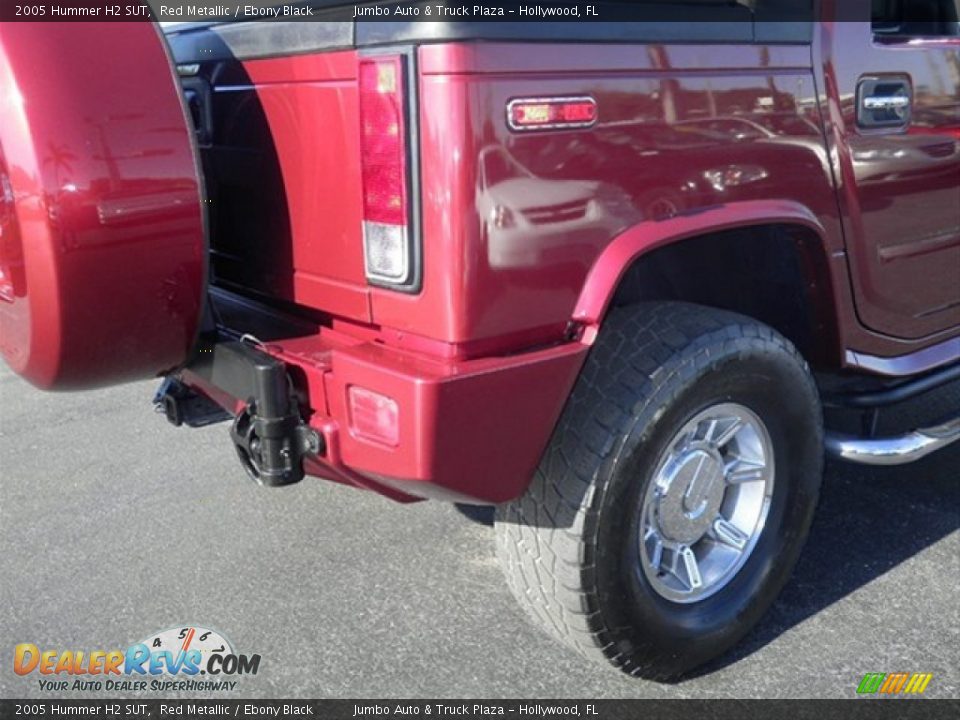 2005 Hummer H2 SUT Red Metallic / Ebony Black Photo #10