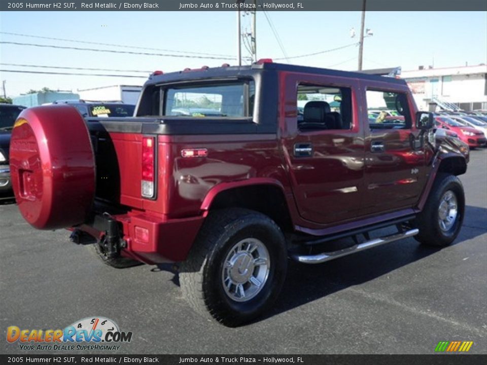 2005 Hummer H2 SUT Red Metallic / Ebony Black Photo #11