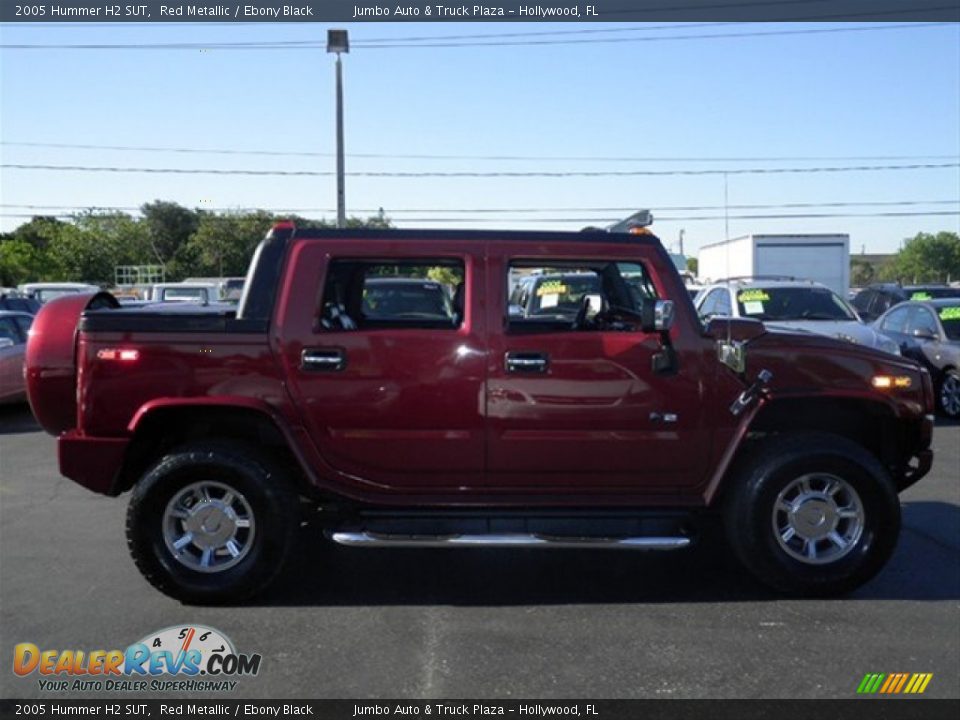 2005 Hummer H2 SUT Red Metallic / Ebony Black Photo #12