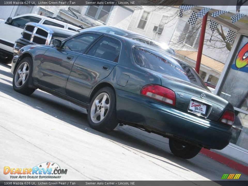 1998 Mazda 626 LX Lichen Green Pearl / Tan Photo #3