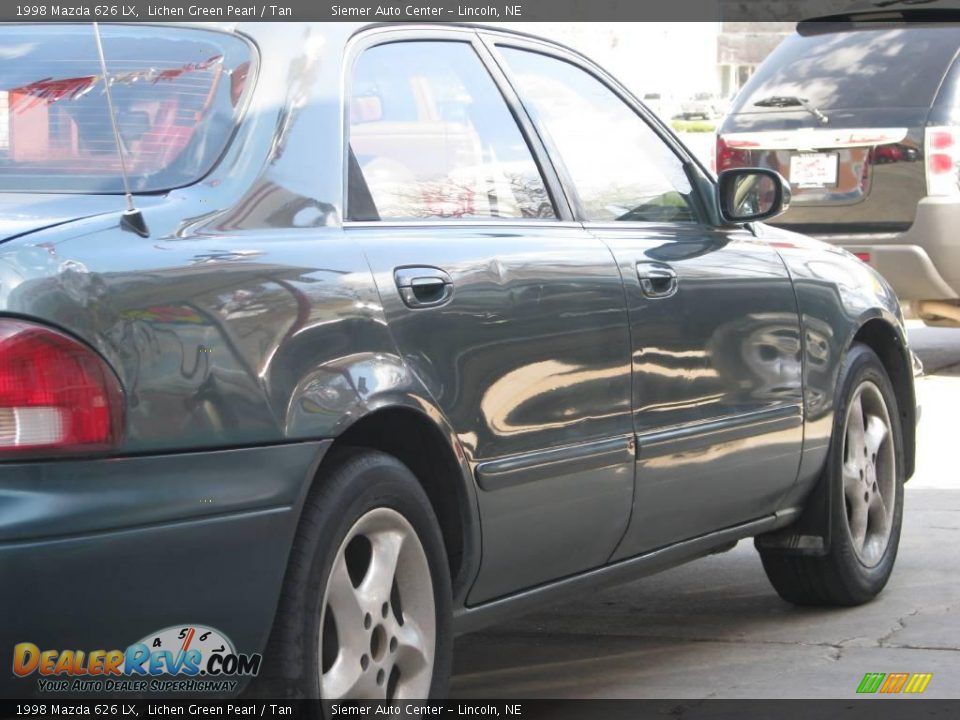 1998 Mazda 626 LX Lichen Green Pearl / Tan Photo #6