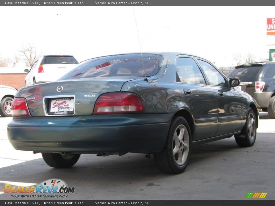 1998 Mazda 626 LX Lichen Green Pearl / Tan Photo #7