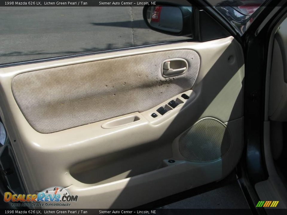 1998 Mazda 626 LX Lichen Green Pearl / Tan Photo #12