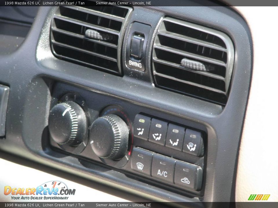 1998 Mazda 626 LX Lichen Green Pearl / Tan Photo #20