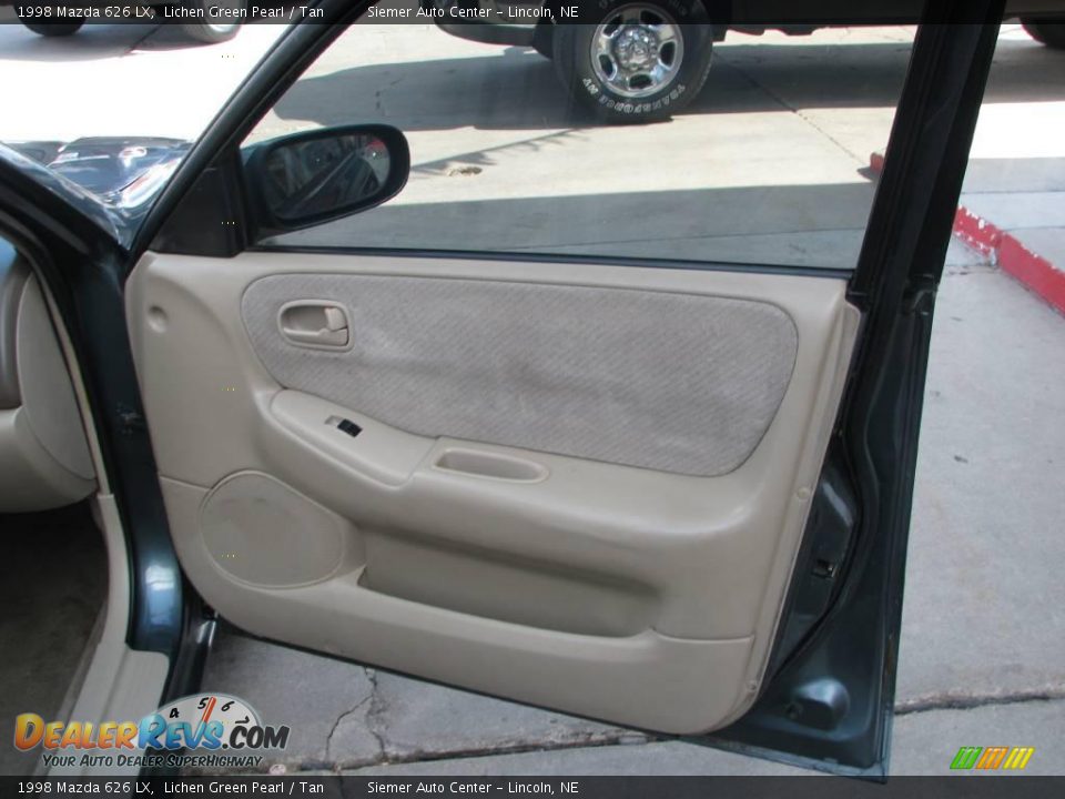 1998 Mazda 626 LX Lichen Green Pearl / Tan Photo #22