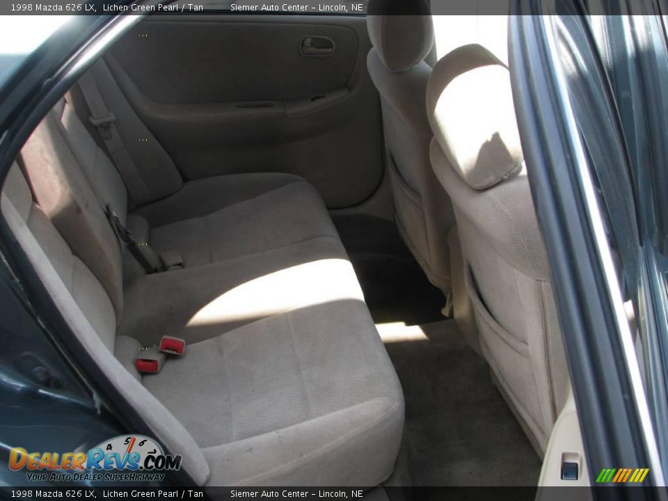 1998 Mazda 626 LX Lichen Green Pearl / Tan Photo #23
