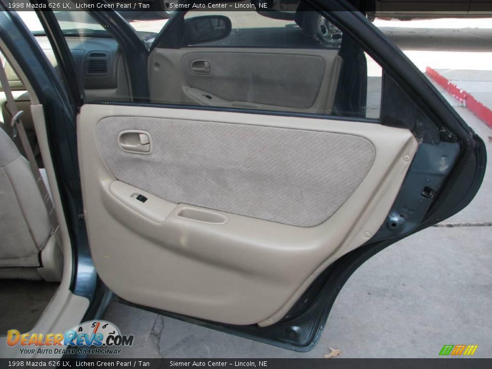 1998 Mazda 626 LX Lichen Green Pearl / Tan Photo #24