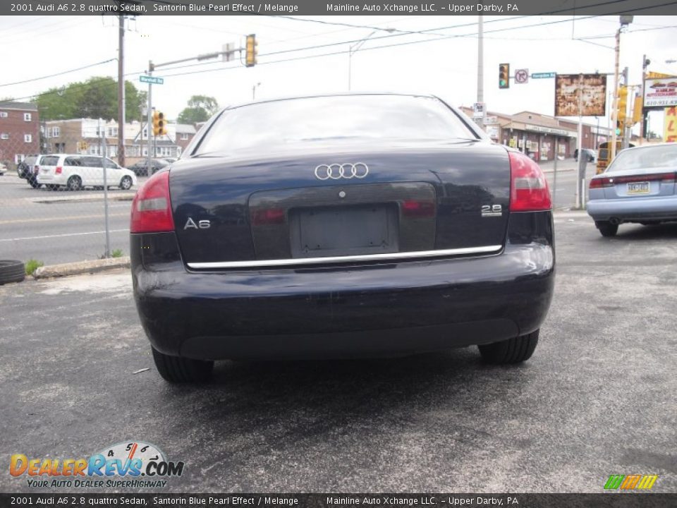 2001 Audi A6 2.8 quattro Sedan Santorin Blue Pearl Effect / Melange Photo #3