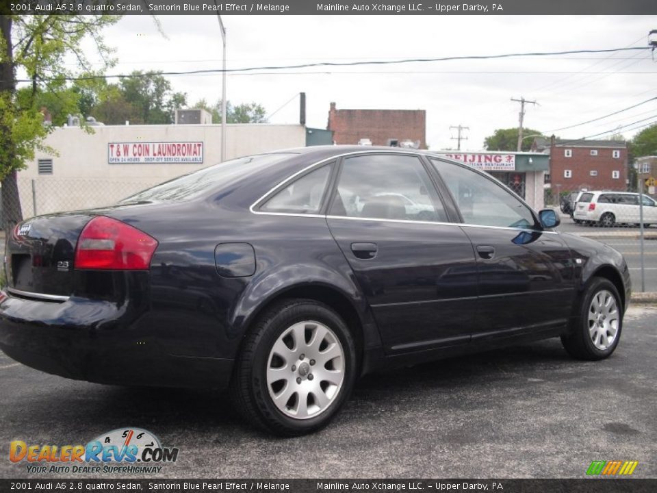 2001 Audi A6 2.8 quattro Sedan Santorin Blue Pearl Effect / Melange Photo #5