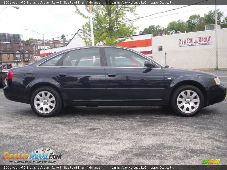 2001 Audi A6 2.8 quattro Sedan Santorin Blue Pearl Effect / Melange Photo #6