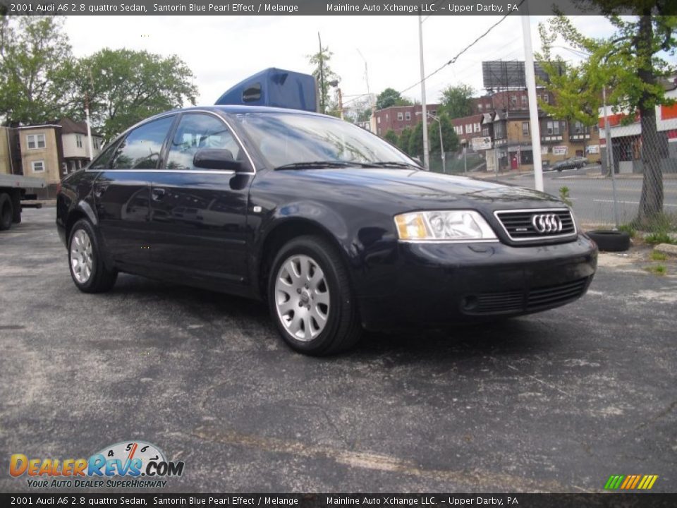 2001 Audi A6 2.8 quattro Sedan Santorin Blue Pearl Effect / Melange Photo #7