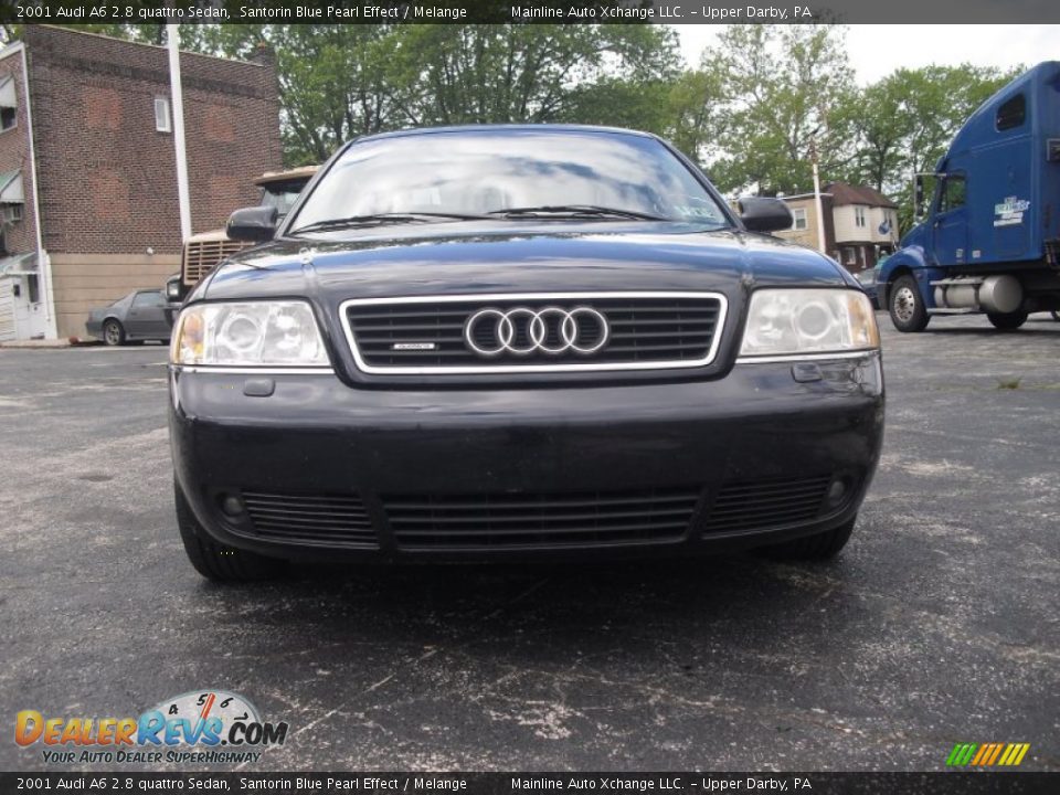 2001 Audi A6 2.8 quattro Sedan Santorin Blue Pearl Effect / Melange Photo #8