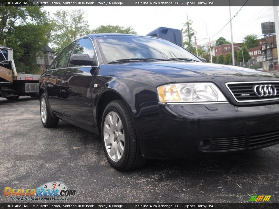2001 Audi A6 2.8 quattro Sedan Santorin Blue Pearl Effect / Melange Photo #9