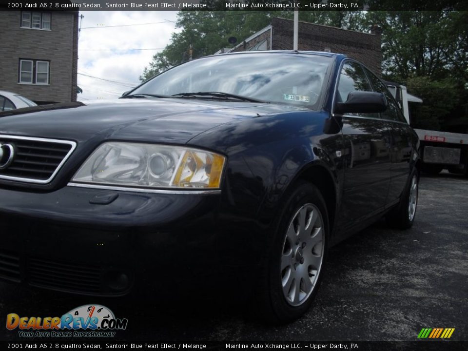 2001 Audi A6 2.8 quattro Sedan Santorin Blue Pearl Effect / Melange Photo #10