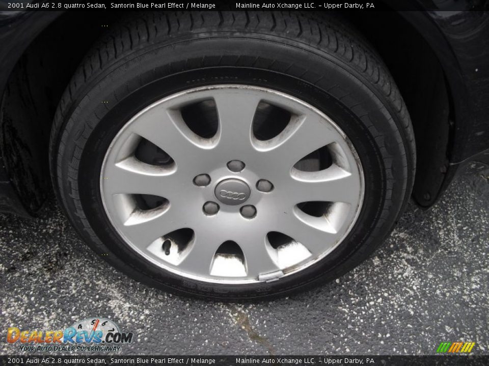 2001 Audi A6 2.8 quattro Sedan Santorin Blue Pearl Effect / Melange Photo #12