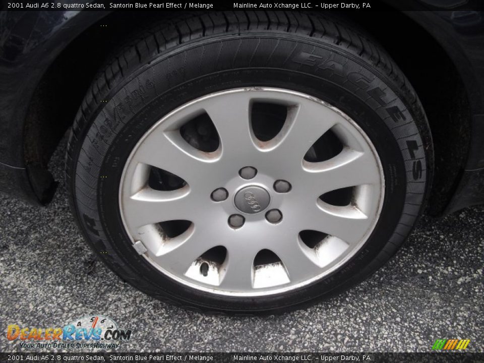 2001 Audi A6 2.8 quattro Sedan Santorin Blue Pearl Effect / Melange Photo #13