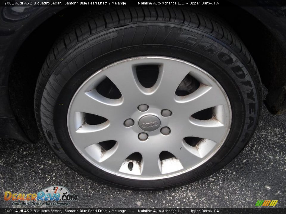 2001 Audi A6 2.8 quattro Sedan Santorin Blue Pearl Effect / Melange Photo #15