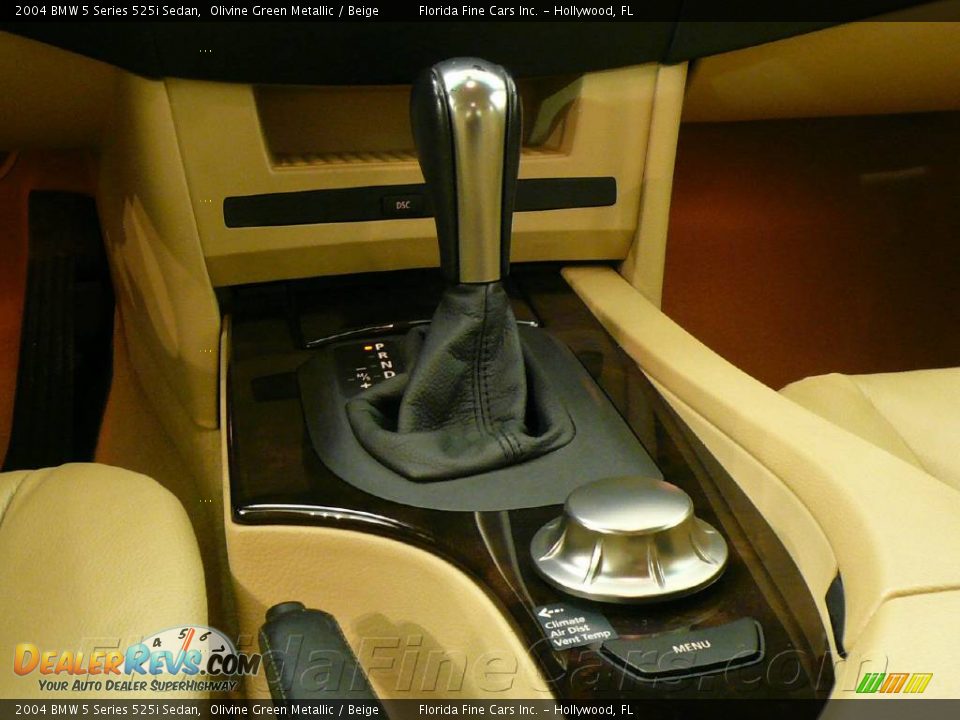 2004 BMW 5 Series 525i Sedan Olivine Green Metallic / Beige Photo #12