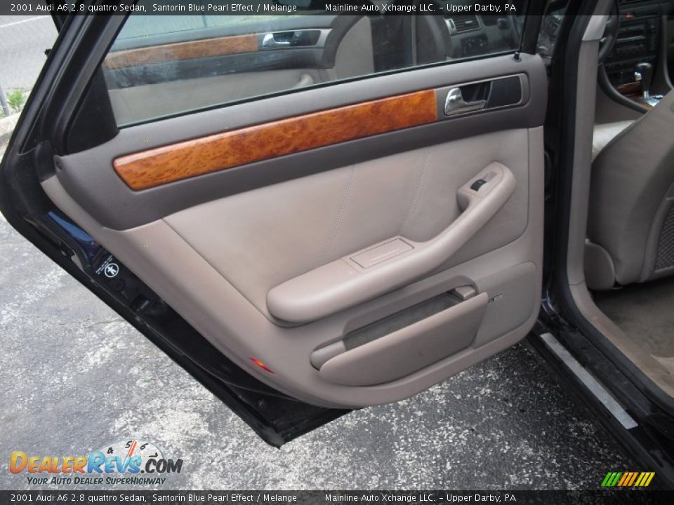 2001 Audi A6 2.8 quattro Sedan Santorin Blue Pearl Effect / Melange Photo #17