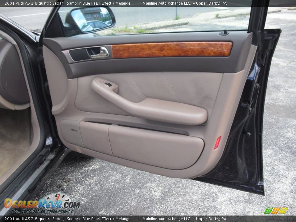 2001 Audi A6 2.8 quattro Sedan Santorin Blue Pearl Effect / Melange Photo #18