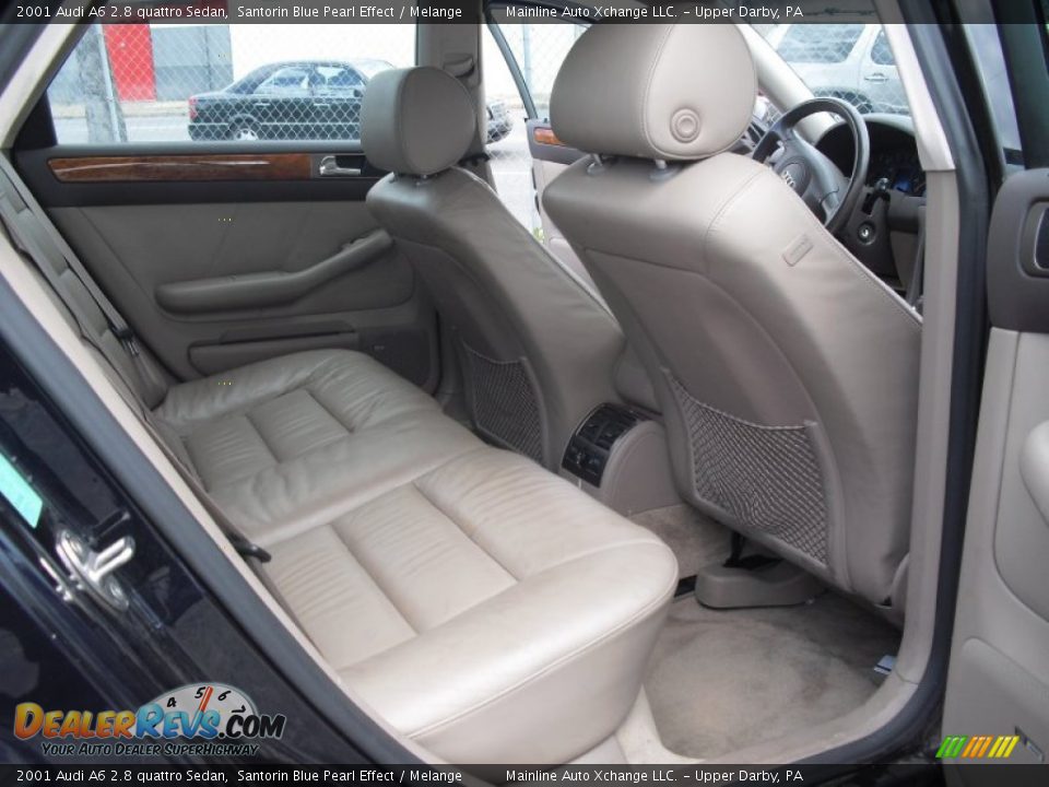 2001 Audi A6 2.8 quattro Sedan Santorin Blue Pearl Effect / Melange Photo #24
