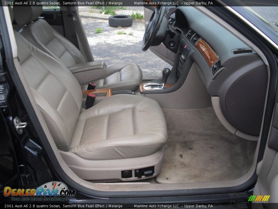 2001 Audi A6 2.8 quattro Sedan Santorin Blue Pearl Effect / Melange Photo #27