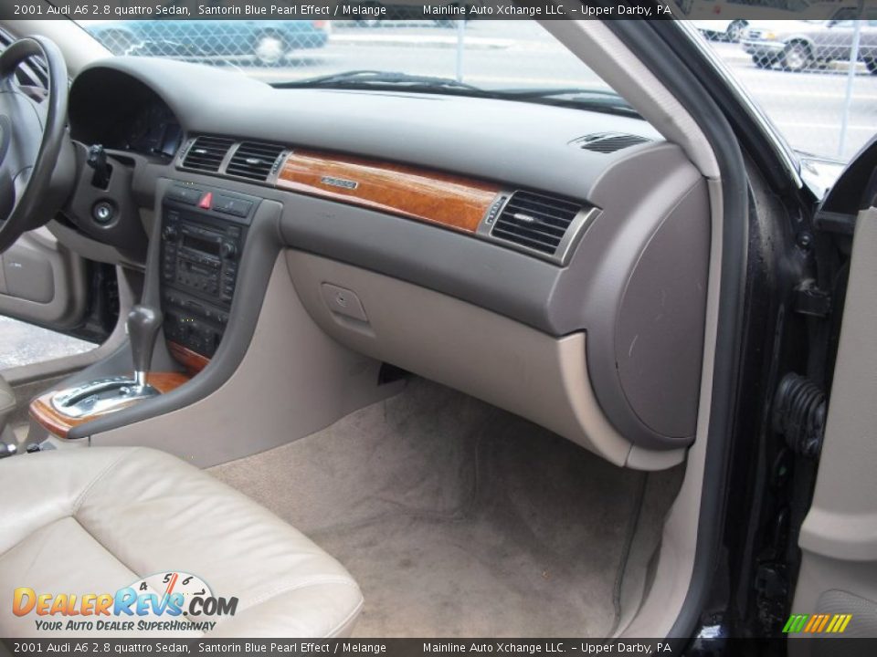 2001 Audi A6 2.8 quattro Sedan Santorin Blue Pearl Effect / Melange Photo #28
