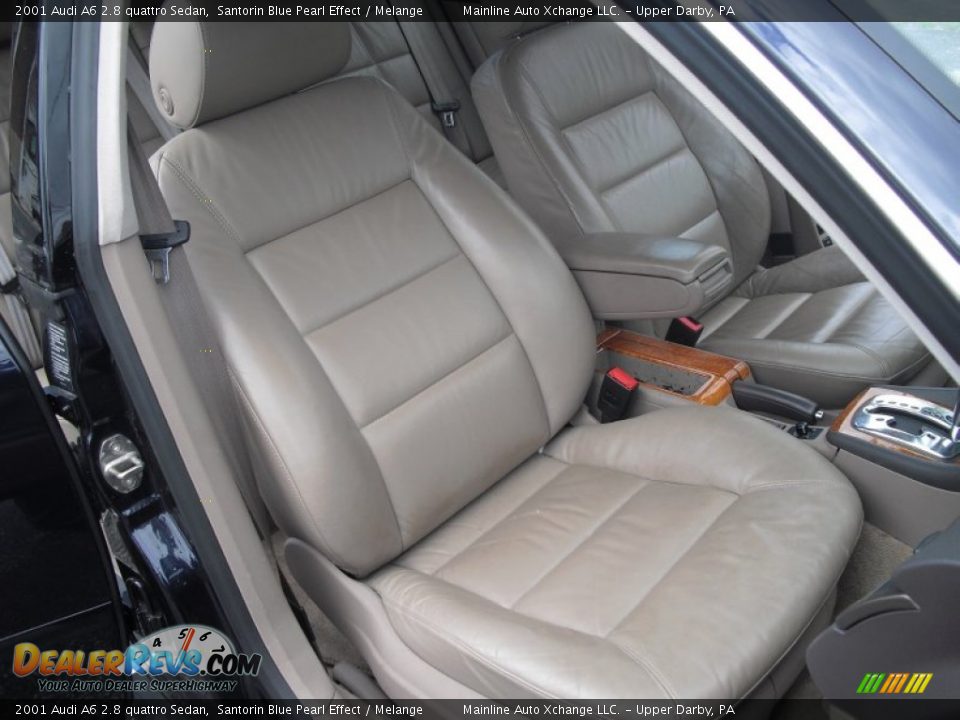 2001 Audi A6 2.8 quattro Sedan Santorin Blue Pearl Effect / Melange Photo #30