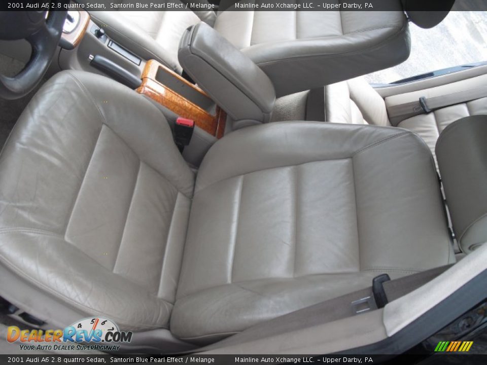 2001 Audi A6 2.8 quattro Sedan Santorin Blue Pearl Effect / Melange Photo #36