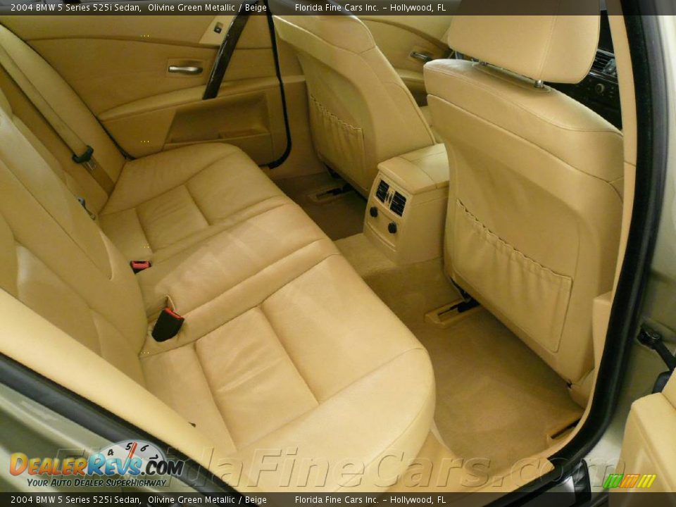 2004 BMW 5 Series 525i Sedan Olivine Green Metallic / Beige Photo #15