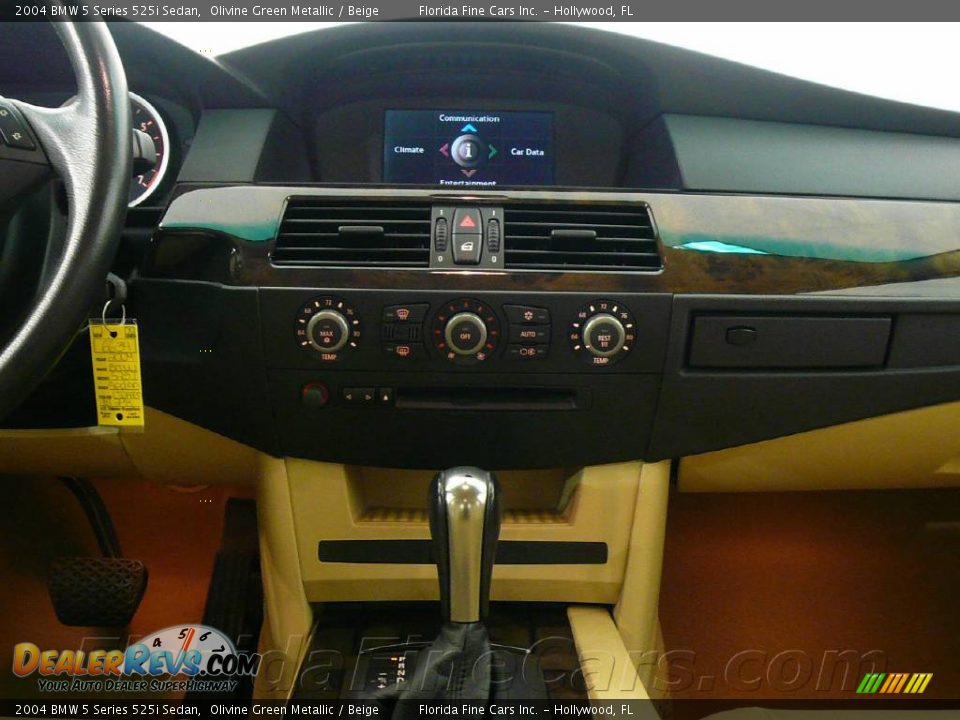 2004 BMW 5 Series 525i Sedan Olivine Green Metallic / Beige Photo #18