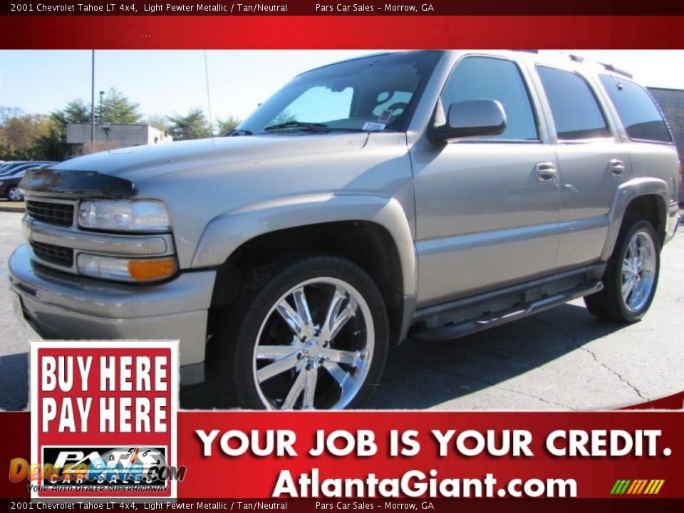 2001 Chevrolet Tahoe LT 4x4 Light Pewter Metallic / Tan/Neutral Photo #1