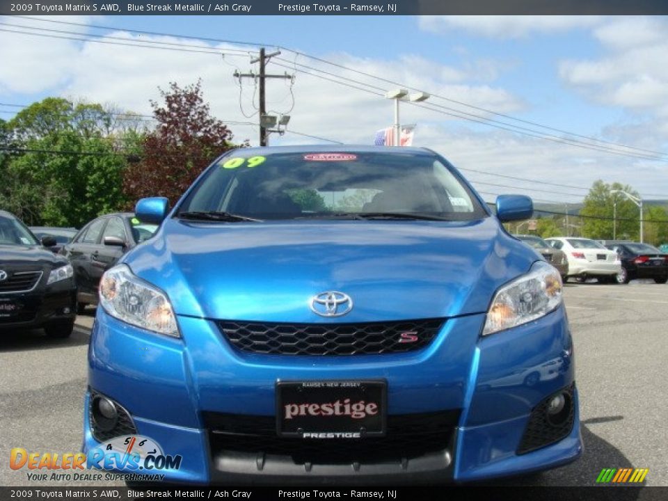 2009 Toyota Matrix S AWD Blue Streak Metallic / Ash Gray Photo #2