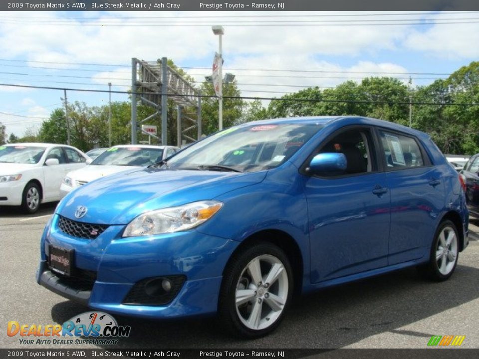 2009 Toyota Matrix S AWD Blue Streak Metallic / Ash Gray Photo #3