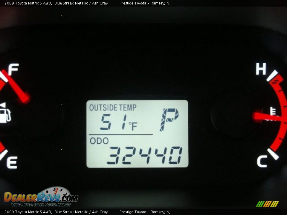 2009 Toyota Matrix S AWD Blue Streak Metallic / Ash Gray Photo #10
