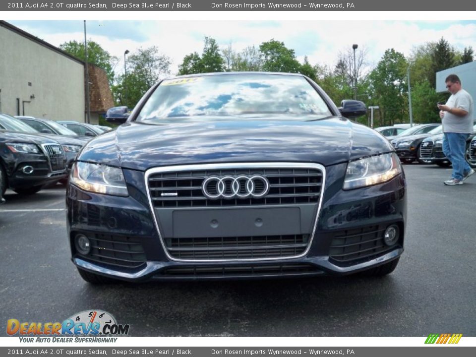2011 Audi A4 2.0T quattro Sedan Deep Sea Blue Pearl / Black Photo #3