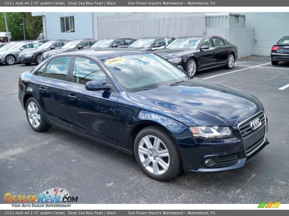2011 Audi A4 2.0T quattro Sedan Deep Sea Blue Pearl / Black Photo #4