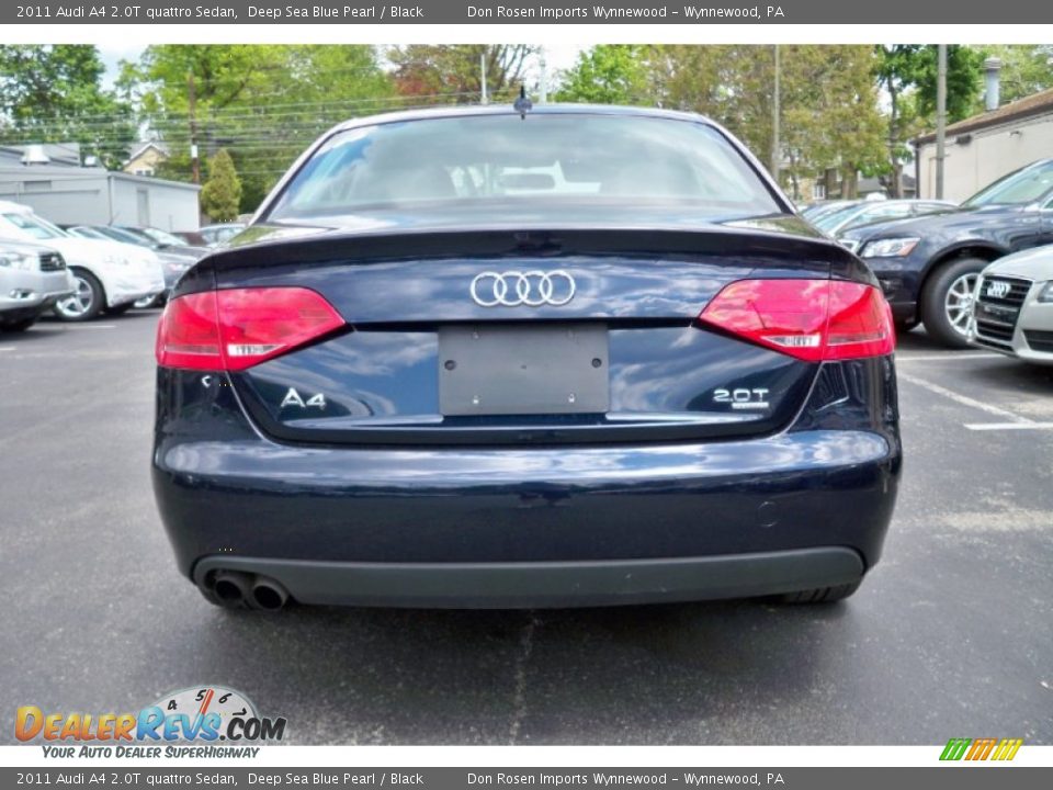 2011 Audi A4 2.0T quattro Sedan Deep Sea Blue Pearl / Black Photo #6