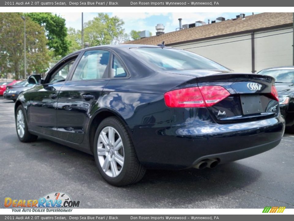 2011 Audi A4 2.0T quattro Sedan Deep Sea Blue Pearl / Black Photo #7