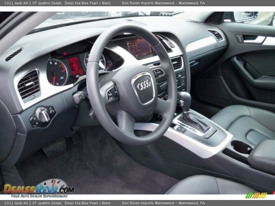 2011 Audi A4 2.0T quattro Sedan Deep Sea Blue Pearl / Black Photo #9