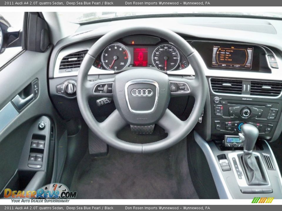 2011 Audi A4 2.0T quattro Sedan Deep Sea Blue Pearl / Black Photo #25