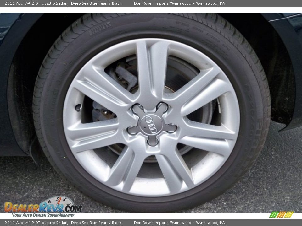 2011 Audi A4 2.0T quattro Sedan Deep Sea Blue Pearl / Black Photo #28